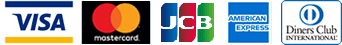 VISA　MasterCard　JCB AMERICAN EXPRESS　Diners Club